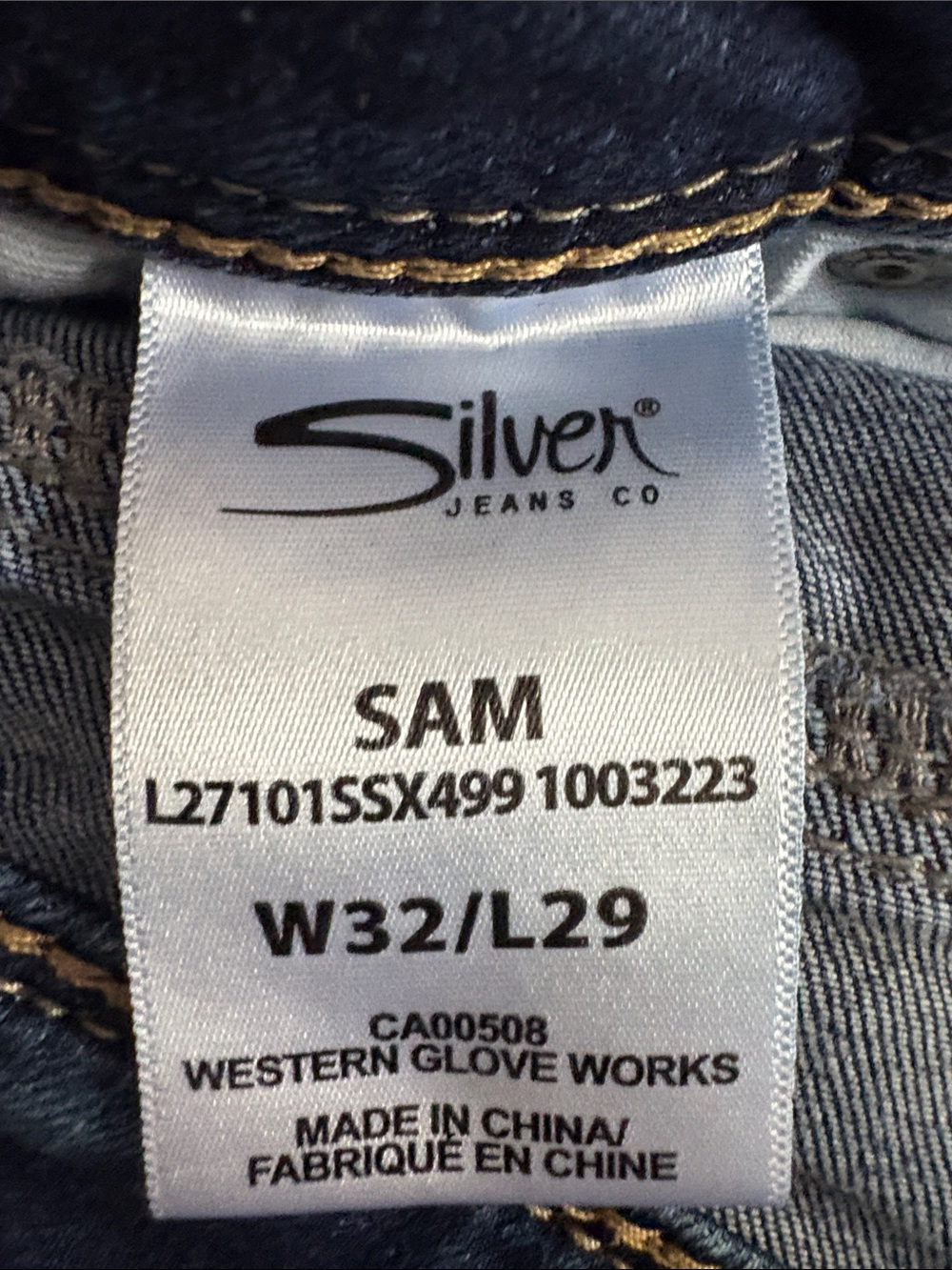 Silver Jeans Women's Dark Blue Distressed Skinny Jeans - Picture 2 of 3